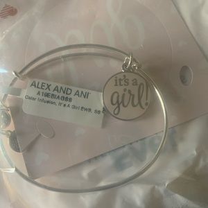 Alex and Ani bracelet with “It’s a Girl” charm